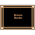 6" x 8" Black/Bronze Cast Aluminum w/5" x 7"" Plate